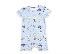 Name It chambray blue melange animal print sunsuit